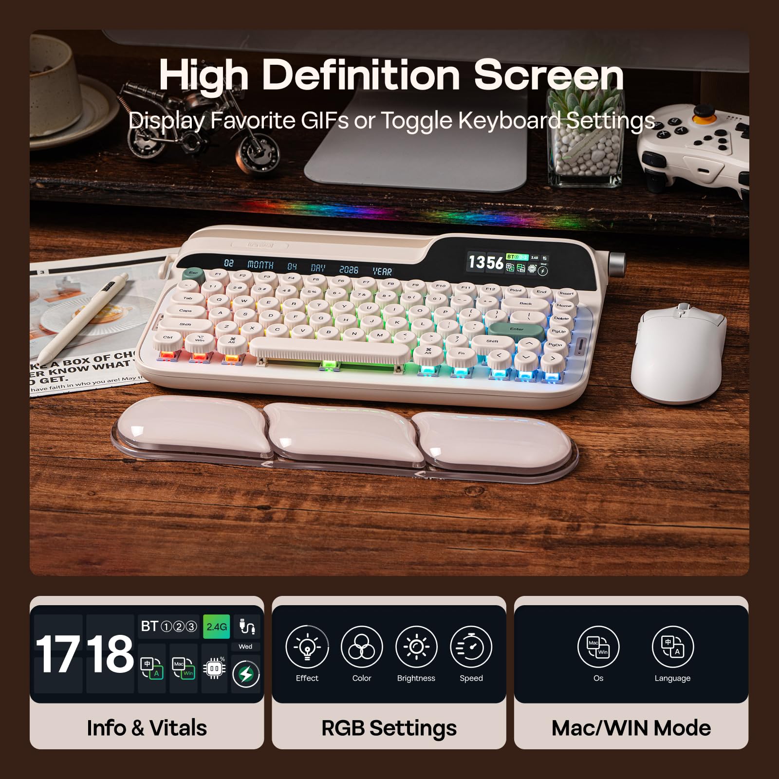 Amazon.com: EPOMAKER Glyph Wireless Typewriter Retro Mechanical